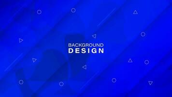 Abstract gradient blue geometric background. Dynamic shape composition. Vector illustration