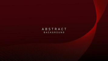 Abstract Dark red gradient background with flowing wave lines. Modern shiny moving lines design, for banner, poster, landing page. vector illustration