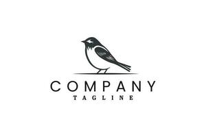 sparrow bird logo design vector