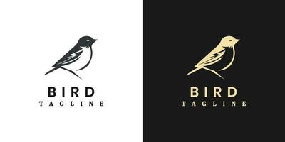 gorrión pájaro logo diseño vector