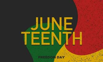 Juneteenth Freedom Day Background Design. vector