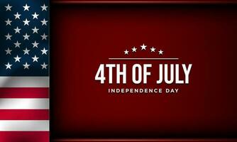 contento 4to de julio Estados Unidos independencia día antecedentes diseño. vector