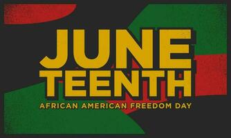 Juneteenth Freedom Day Background Design. vector