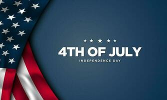 Happy 4th of July USA Independence Day Background Design. vector