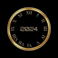 2024 Happy New Year Background Design. vector