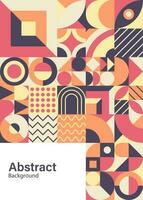 Abstract colorful geometric mosaic shapes background vector