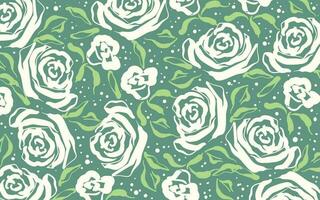 Rose seamless pattern background vector