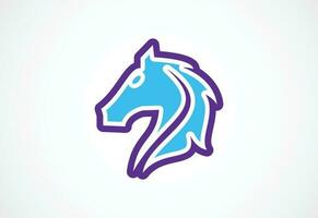 Creative Horse head logo design vector design template