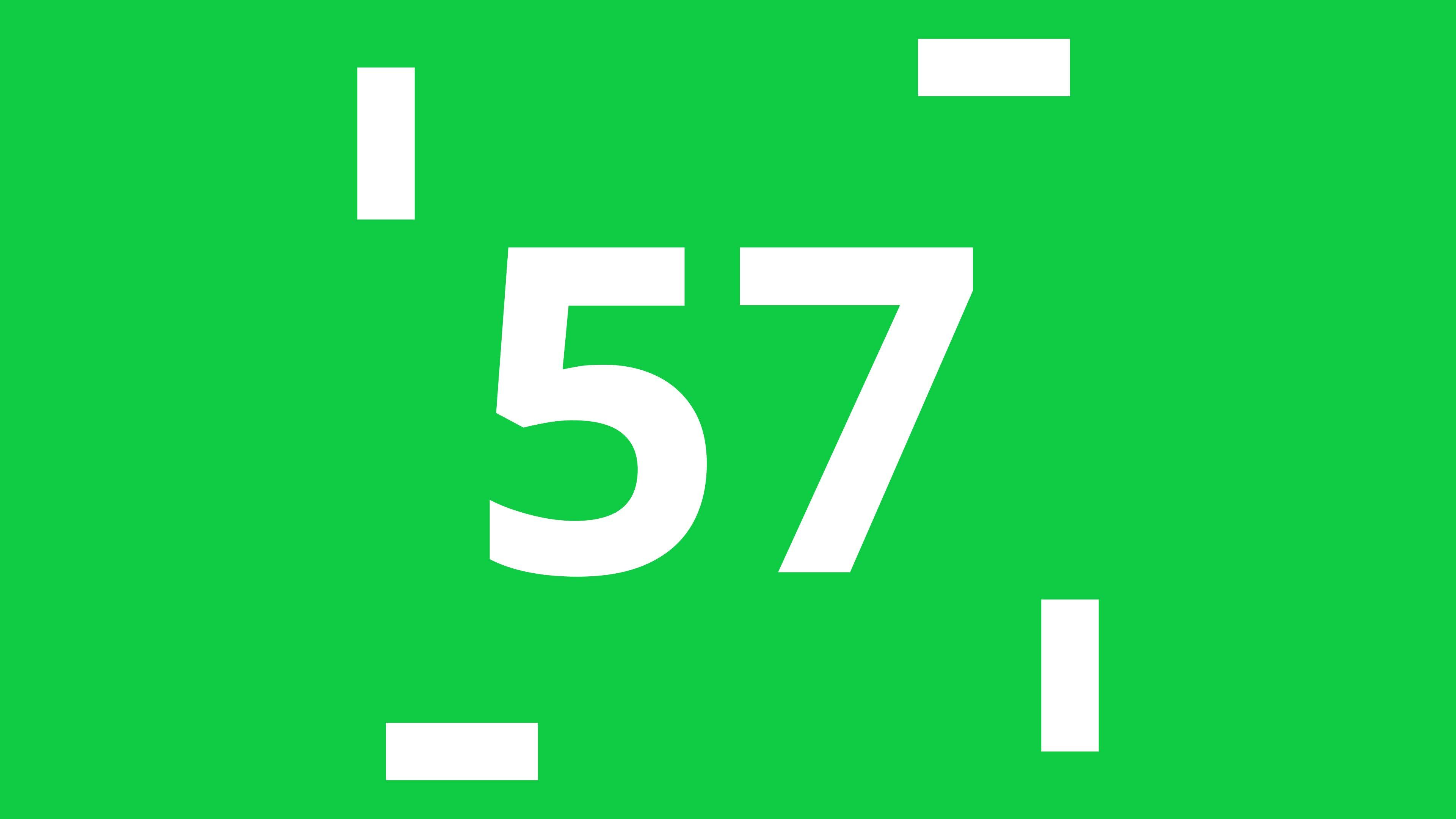 1 minute timer animation with snake game effect forming a square frame