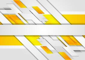 Bright yellow tech corporate abstract background vector