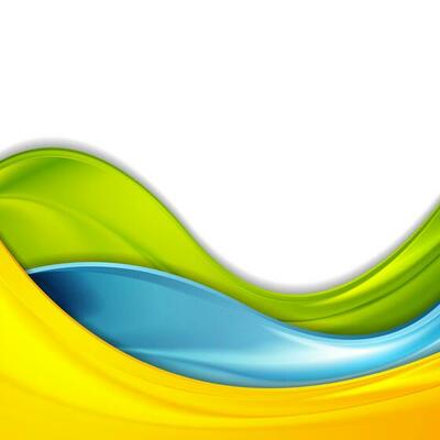 Colorful abstract smooth waves corporate background