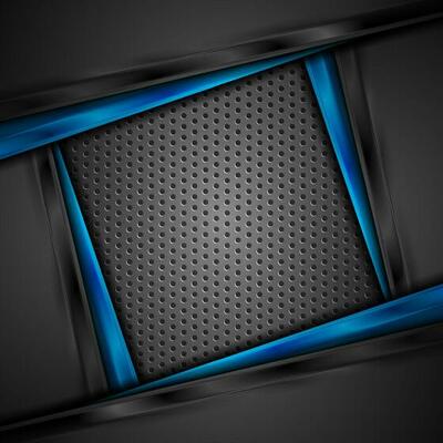 Abstract dark tech corporate vector background