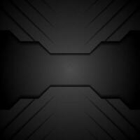 Black modern tech concept abstract background vector