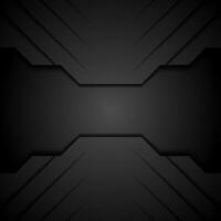 Black modern tech concept abstract background vector