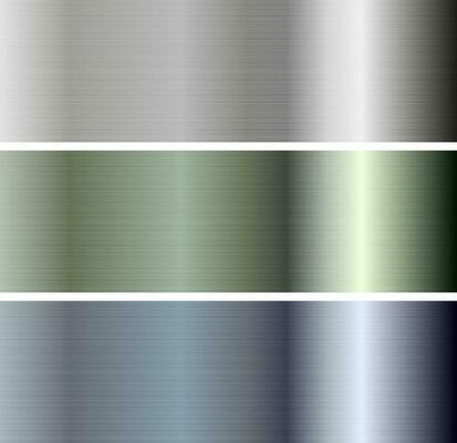 Abstract vector metallic plate banners