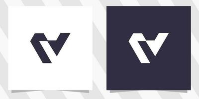 vector de diseño de logotipo letra v