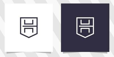diseño del logotipo de la letra ch hc vector