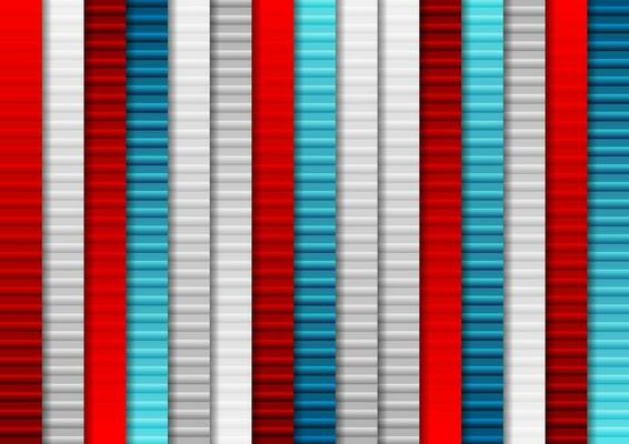 Blue and red geometric tech abstract background