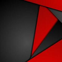 Red black tech concept abstract background vector