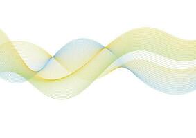 Abstract lines wavy bright background vector