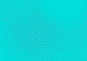 Pink zigzag wavy lines on cyan background vector