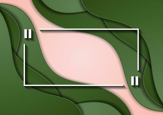 Green material waves corporate abstract background