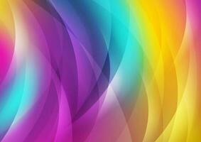 Colorful shiny waves abstract background vector