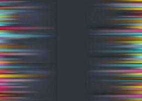 Colorful shiny glowing stripes on dark background vector