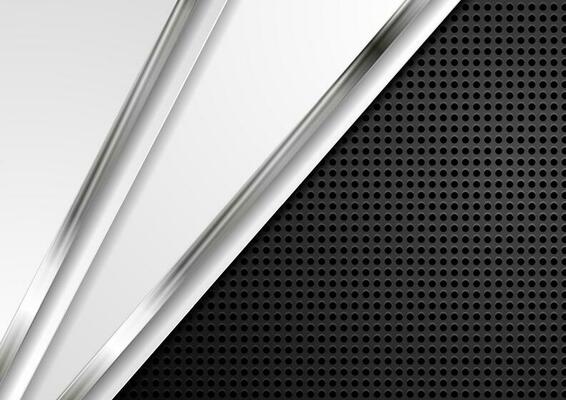 Abstract tech metallic perforated background