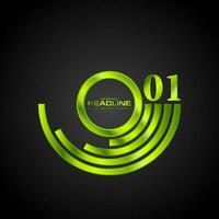 Abstract bright green branding logo background vector