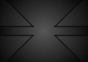 Black tech geometric concept background vector