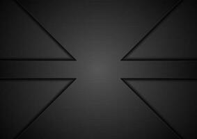 Black tech geometric concept background vector