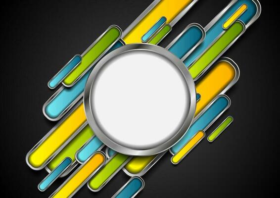 Colorful metallic technology abstract background