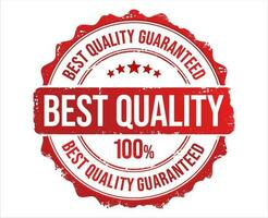 Best Quality Guarantee Red Seal Isolated Vector on white background