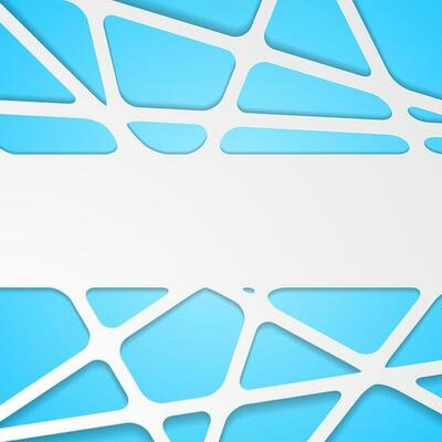 Bright abstract tech corporate paper cut background