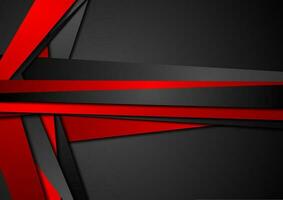 Red black tech concept abstract background vector