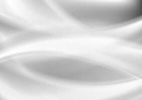 White grey smooth blurred waves modern background vector