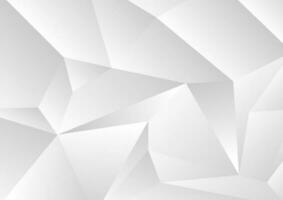 Light grey abstract concept polygonal tech background vector