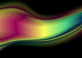 Colorful flowing chromatic holographic dynamic waves vector