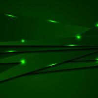 Dark green corporate background with glowing lines vector