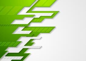 Abstract green grey tech corporate vector background