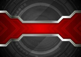 Technology abstract background with gear shape and arrows vector