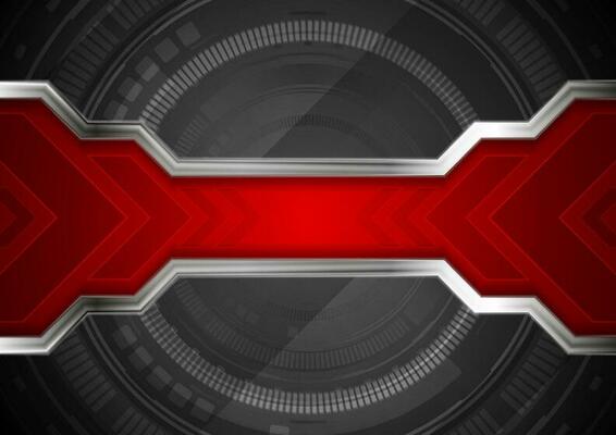 Technology abstract background with gear shape and arrows