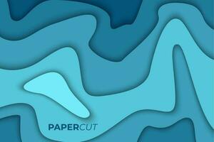 Bright color paper cut background design vector