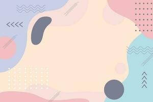 Colorful abstract background in flat design vector