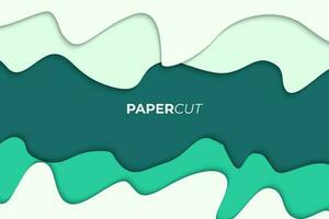 Bright color paper cut background design vector