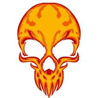 Skull illustration art mascot logo vector