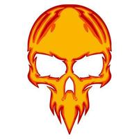 Skull illustration art mascot logo vector