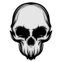 cráneo ilustración mascota logo Arte vector