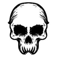 cráneo ilustración mascota logo vector